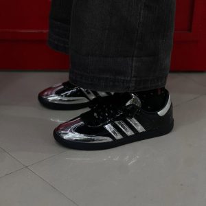 Adidas Originals Samba Atmos First Copy Shoes — Black Silver | COD India