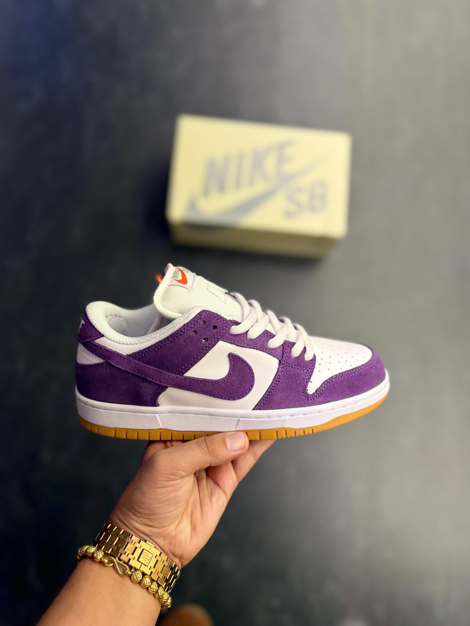 Nike Dunk Low Court Purple First Copy Shoes | COD India - Image 3