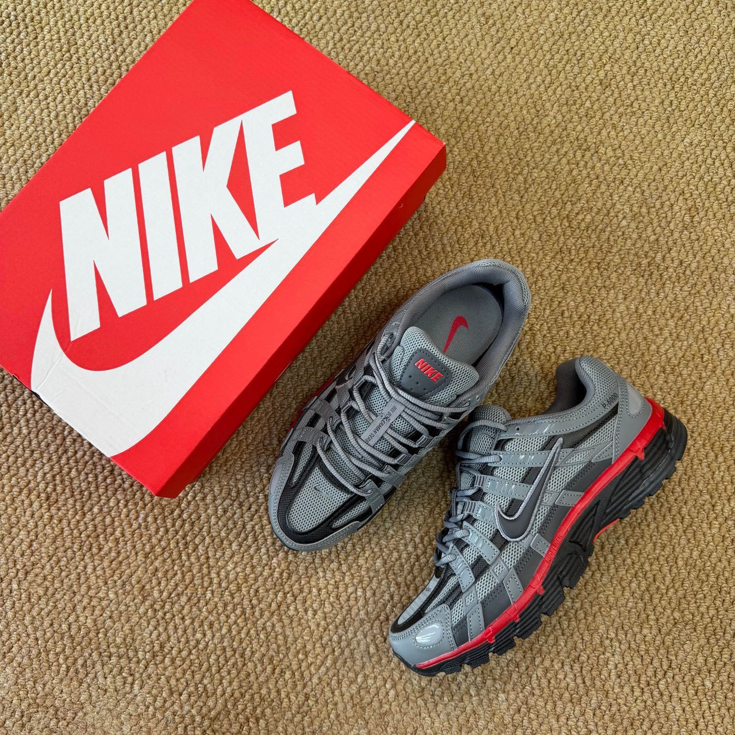 Nike P-6000 Trainer First Copy Shoes — Grey Red Black | COD India - Image 8