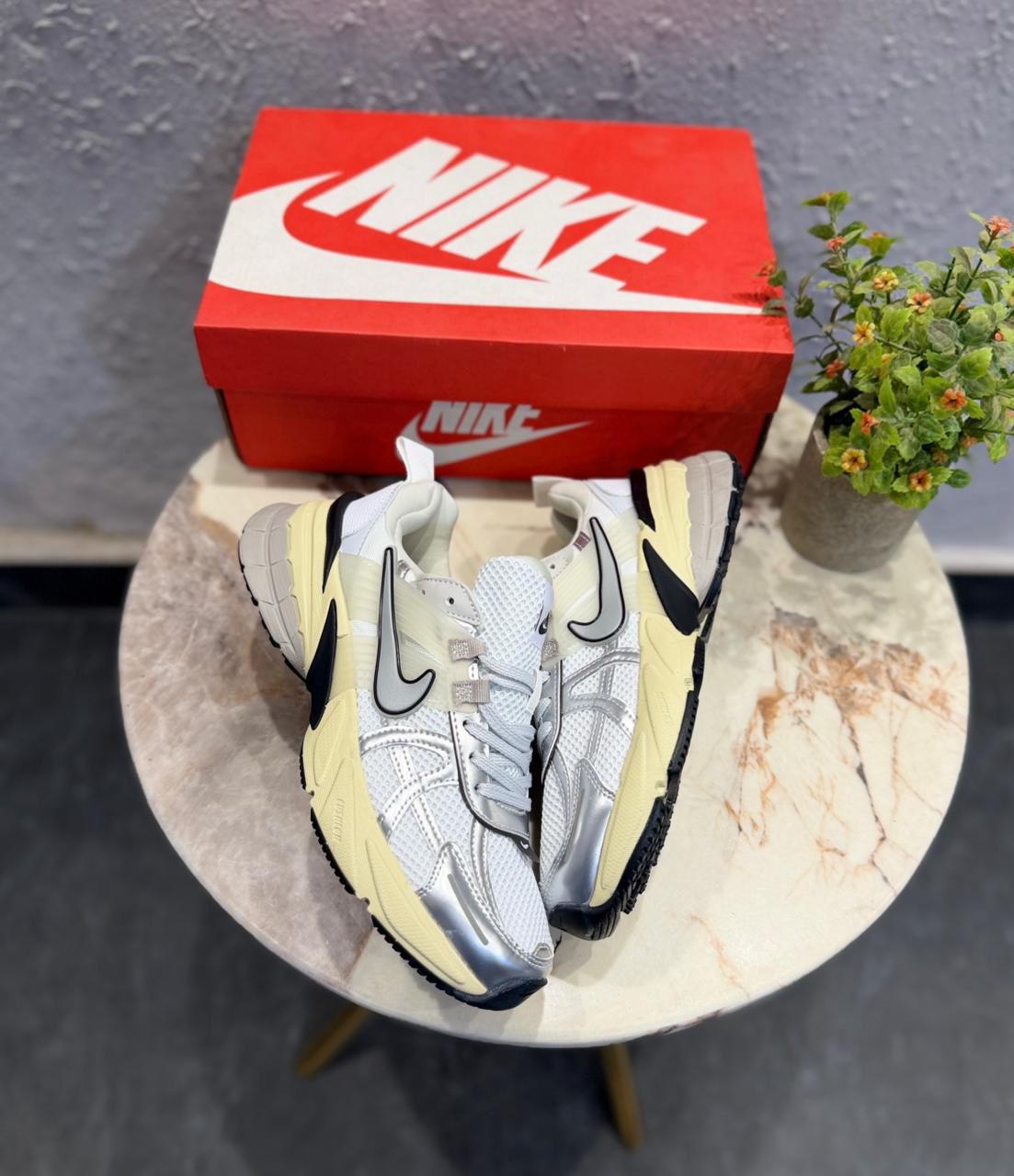 Nike V2K Run Metallic First Copy Shoes For Girls | COD India - Image 2