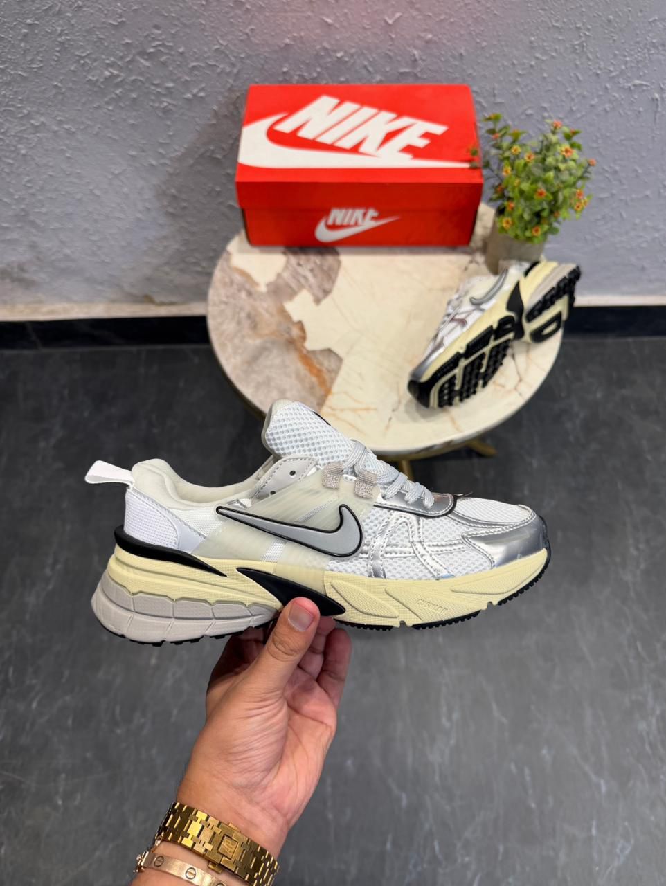 Nike V2K Run Metallic First Copy Shoes For Girls | COD India - Image 6