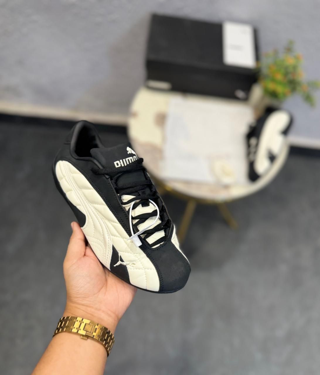 Puma Speedcat Quilted Plus First Copy Shoes — Black | COD India - Image 5