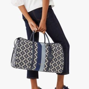 Kate Spade New York Flower Jacquard Premium Classic Duffle Bag First Copy | AAA+ Replica