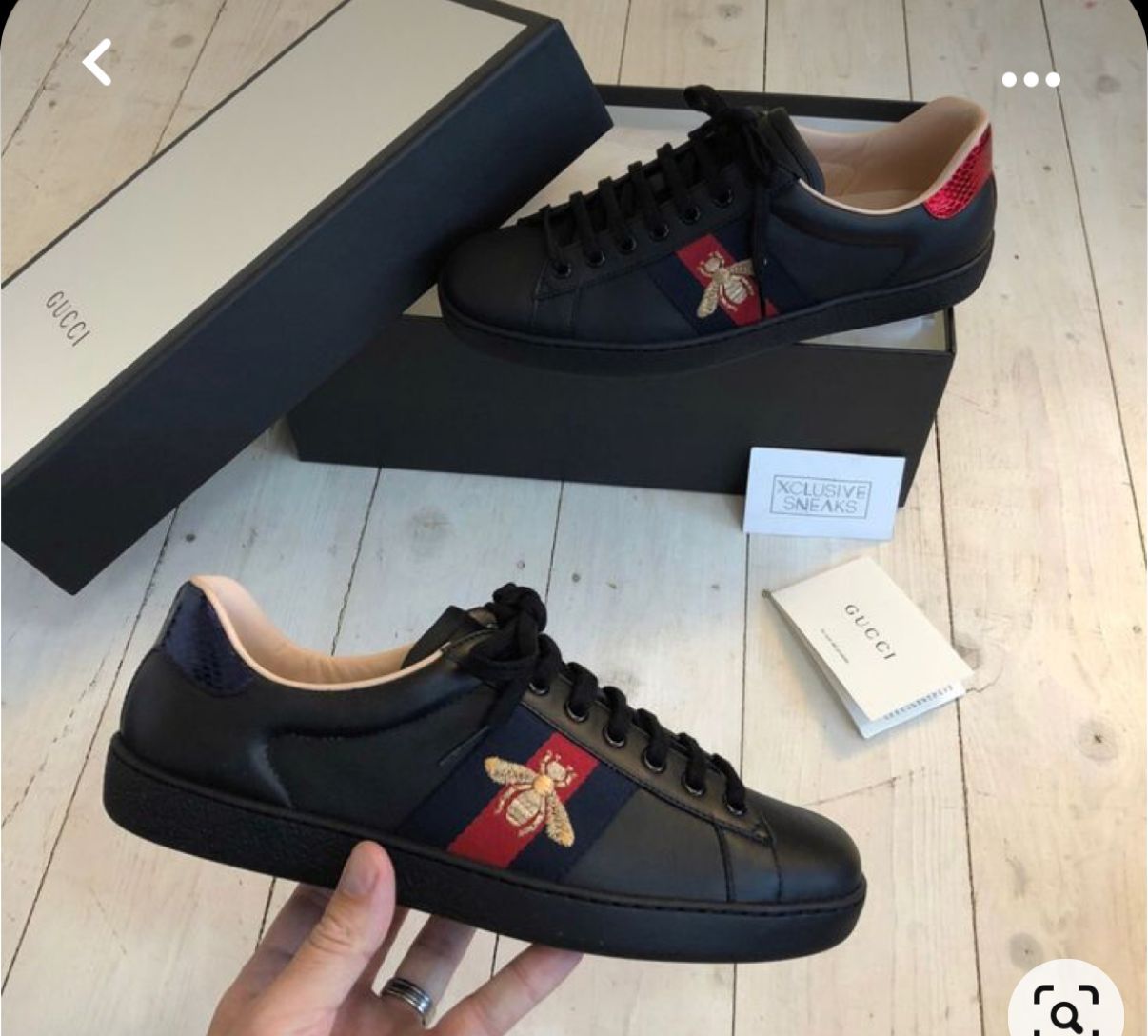 FIRST COPY Gucci Bee In stock shoes for men - Image 4