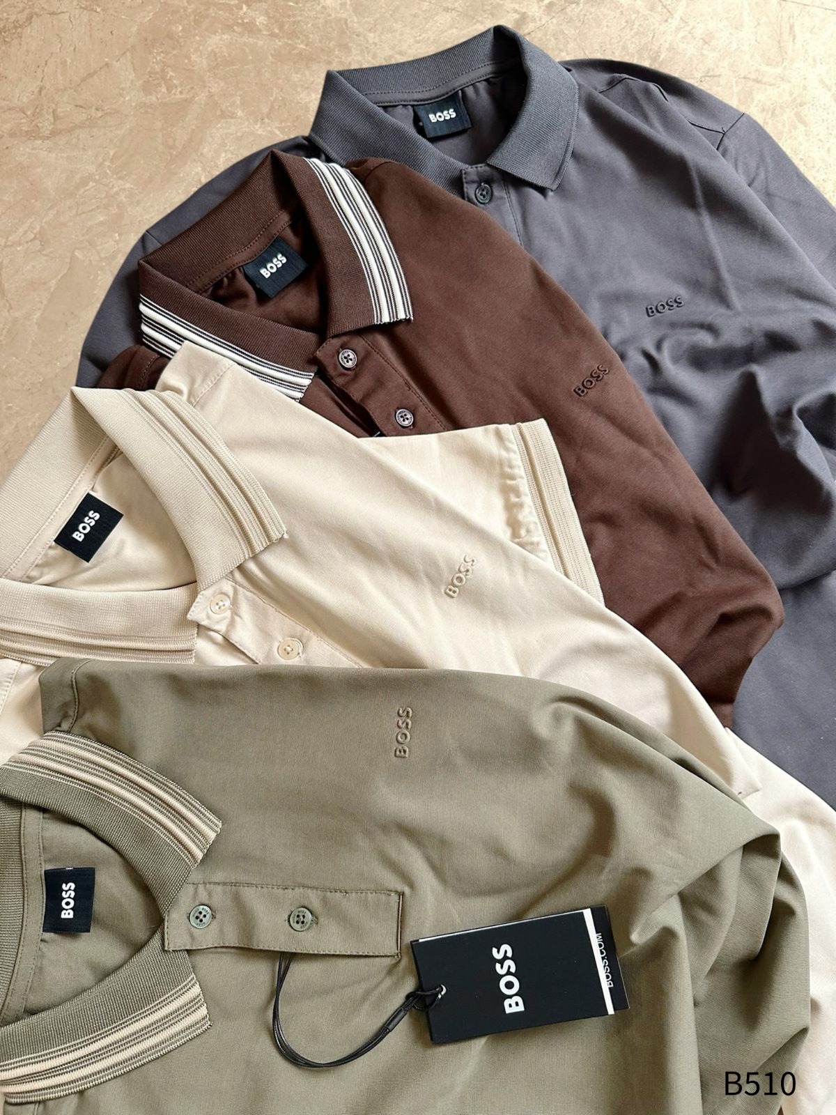 Hugo Boss Imported Quality Exclusive Half Sleeve Polo Tees First Copy | AAA+ Replica - Image 19