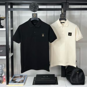 Armani Very Premium Nylon Polo White Black First Copy | AAA+ Replica