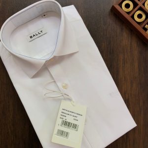 Bally Collection Cotton Lycra Premium Shirt White First Copy | AAA+ Replica