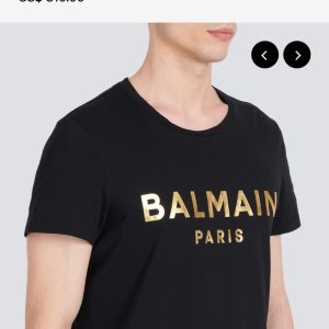 Balmain Premium Crew Neck T-Shirt Black First Copy | AAA+ Replica