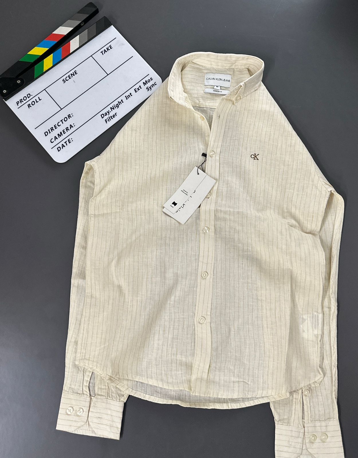 Calvin Klein Imported Original Cotton Linen Premium Shirt First Copy | AAA+ Replica 6 Colors - Image 2