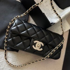 Chanel Classic Flap Shoulder Crossbody Bag Black First Copy | 12@ AAA+ Replica