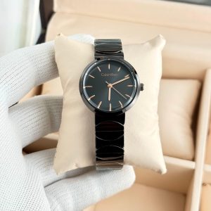 CK Calvin Klein Black Dial Black Chain Watch First Copy | 7A Quality Replica