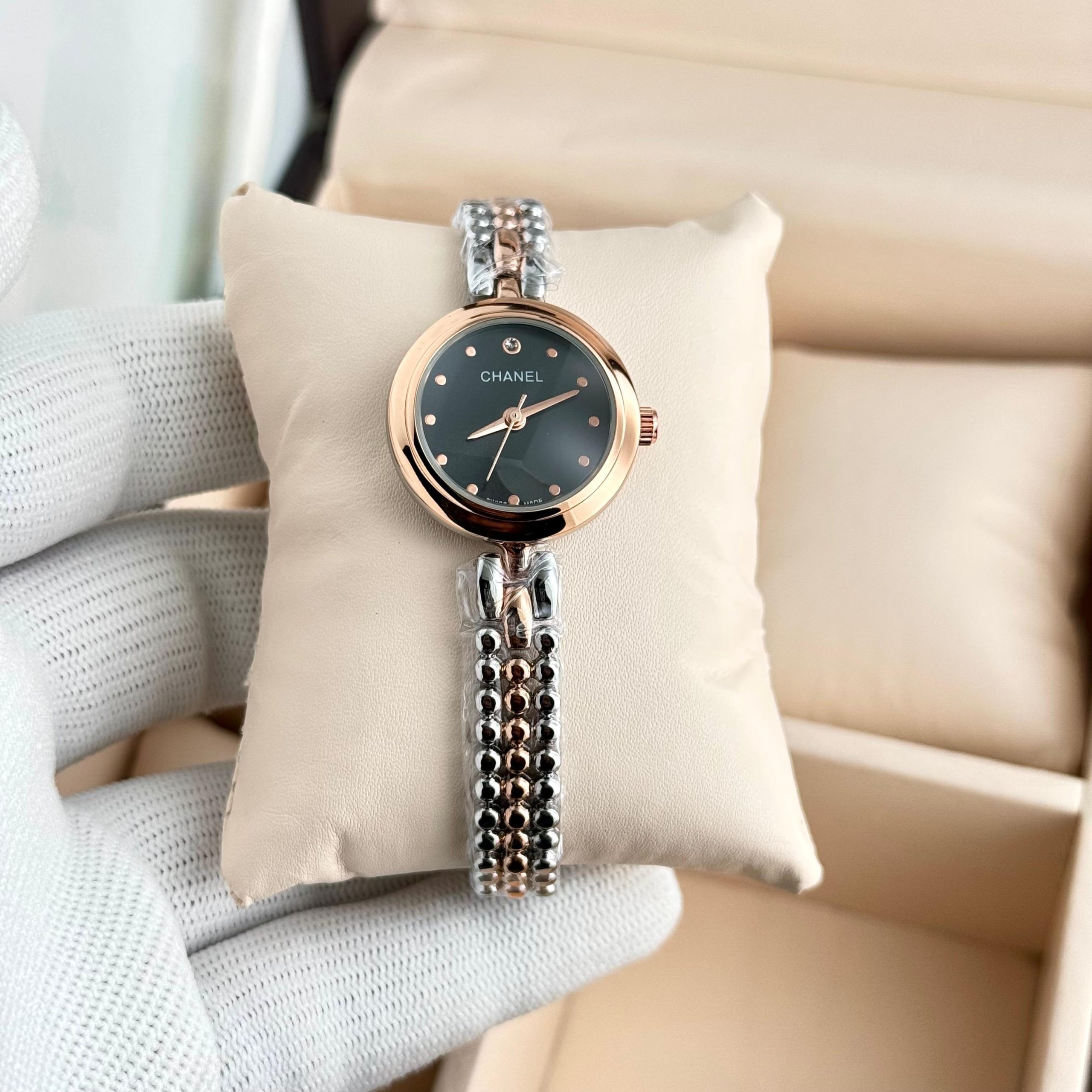 CK Calvin Klein Black Dial Chain Watch First Copy | 7A Quality Replica