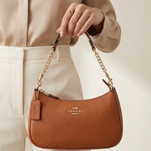 Coach Teri Shoulder Bag Signature Leather First Copy | AAA+ Replica