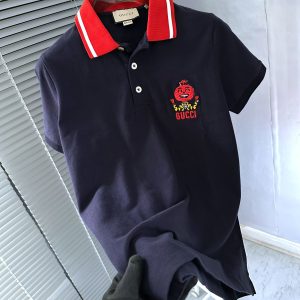Gucci Imported Nylon Lycra Polo Black First Copy | AAA+ Export Quality Replica