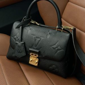 Louis Vuitton Madeleine BB Top Handle Black Leather First Copy | AAA+ Replica