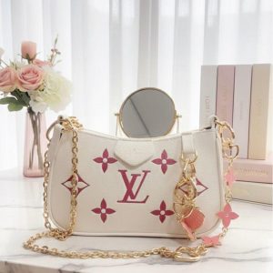 Louis Vuitton Monogram Empreinte Leather Bag Pink First Copy | AAA+ Replica