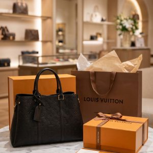 Louis Vuitton Soufflot MM Monogram Medium Handbag Black First Copy | AAA+ Replica