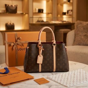 Louis Vuitton Soufflot MM Monogram Medium Handbag Brown First Copy | AAA+ Replica