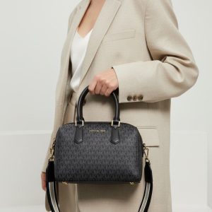Michael Kors Bedford Legacy Logo Bag Black First Copy | AAA+ Replica