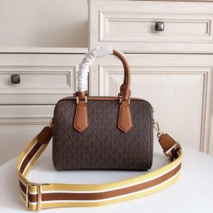 Michael Kors Bedford Legacy Logo Bag Brown First Copy | AAA+ Replica