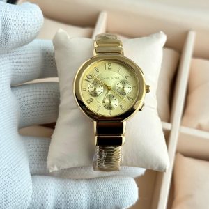 Michael Kors Gramercy Gold Dial Gold Kada Watch Ladies First Copy | 7A Replica
