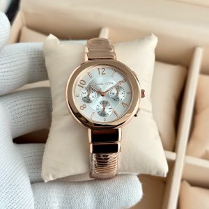 Michael Kors Gramercy White Dial Rose Gold Kada Watch Ladies First Copy | 7A Replica