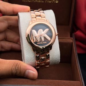 Michael Kors Ladies Watch Rose Gold Dial Chain First Copy | AAA+ Replica
