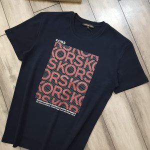 Michael Kors Premium Round Neck T-Shirt Kors Printed Black First Copy | AAA+ Replica