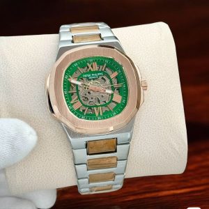 Patek Philippe Green Dial Silver Watch First Copy | AAA+ Replica