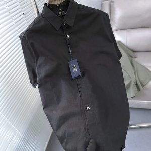 Ralph Lauren Premium Imported Linen Shirt Black First Copy | AAA+ Replica