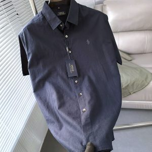 Ralph Lauren Premium Imported Linen Shirt Blue First Copy | AAA+ Replica