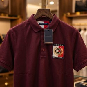 Tommy Hilfiger Very Premium Cotton Lycra Polo Maroon First Copy | AAA+ Replica