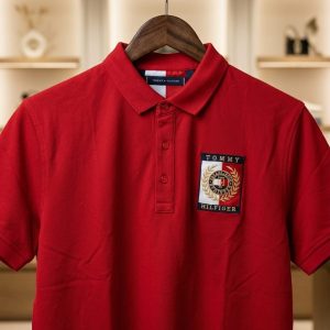 Tommy Hilfiger Very Premium Cotton Lycra Polo Red First Copy | AAA+ Replica