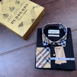 Burberry Exclusive Cotton Fabric Shirt Black