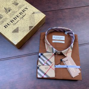 Burberry Exclusive Cotton Fabric Shirt Light Brown