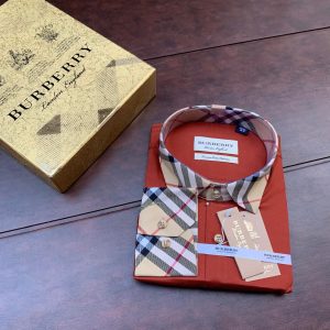Burberry Exclusive Cotton Fabric Shirt Red
