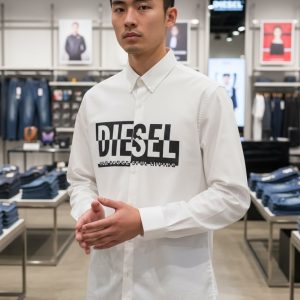 Diesel Original Cotton Oxford Premium Shirt White