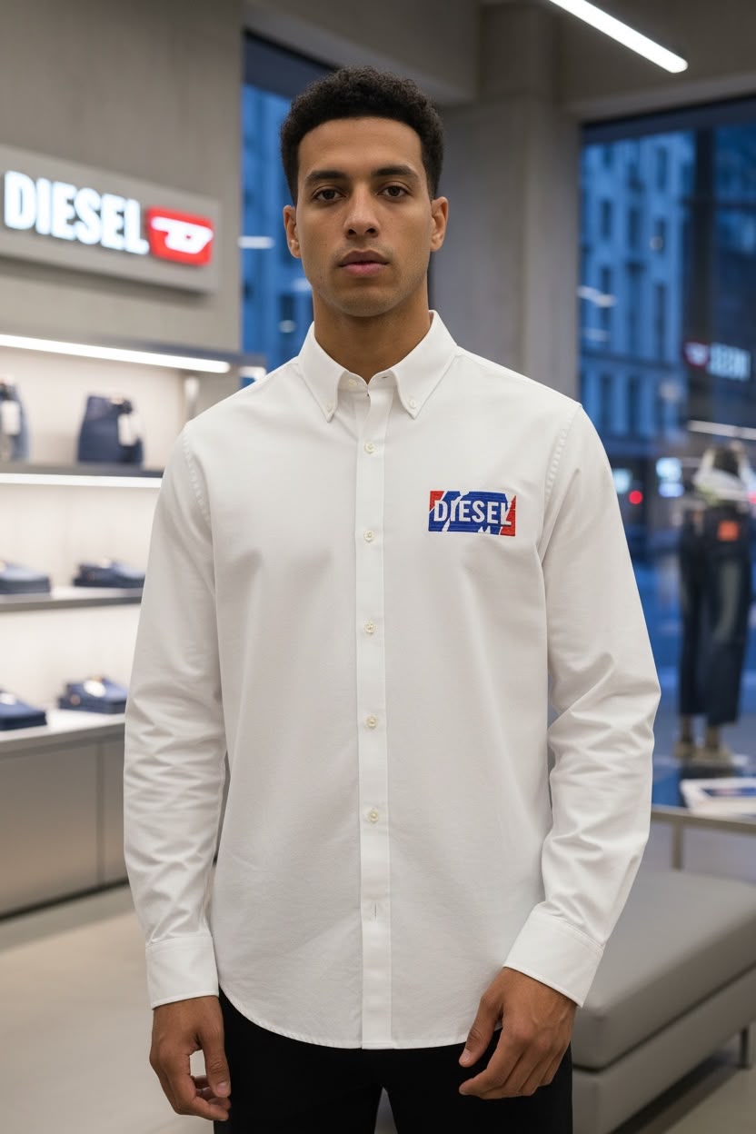 Diesel Original Cotton Oxford Premium Shirts - Image 2