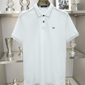 Giorgio Armani 2026 Latest Polo Tee White First Copy