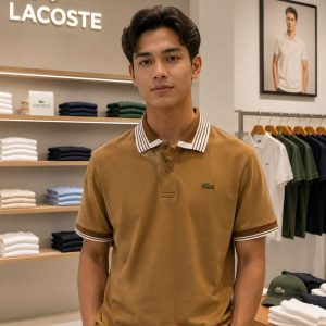 Premium Lacoste Imported Polo T-Shirt Brown First Copy
