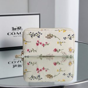 Premium COACH Long Wallet flower