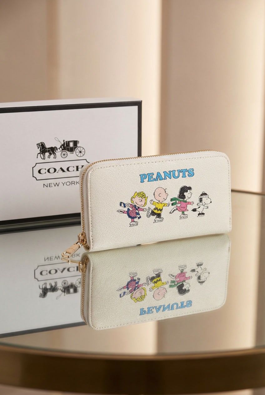 Premium COACH Long Wallet peanuts