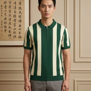 Premium Knitted Polo Green First Copy