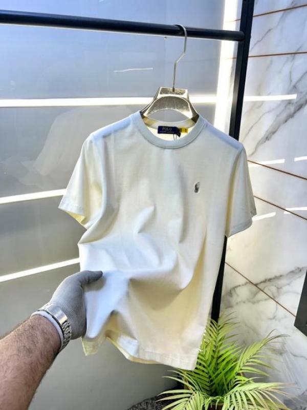 Ralph Lauren Round Neck Premium T-Shirt White First Copy