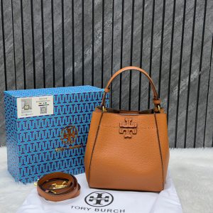 Tory Burch McGraw Bucket Bag Brown