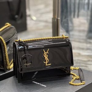 YvesSaintLaurent Ysl Patent Sunset Shoulder Bag