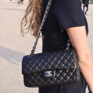 First Copy Chanel Classic Flap Jumbo So Black Matt Handbag