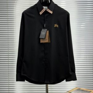 First Copy Burberry Premium Original Full Sleeves Shirt in Black