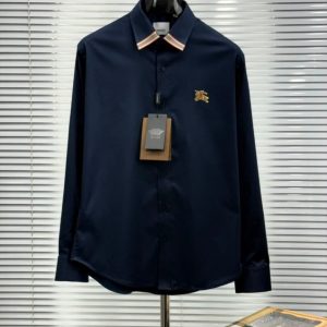 First Copy Burberry Premium Original Full Sleeves Shirt in Blue