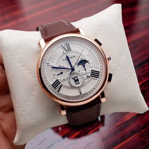 First Copy Cartier Rotonde Day Night Moonphase Watch in Rose Gold